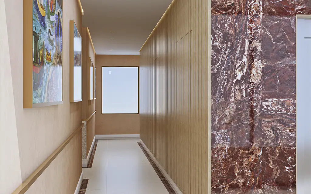 Corredores decorados em todos os pavimentos Gioia del Mare