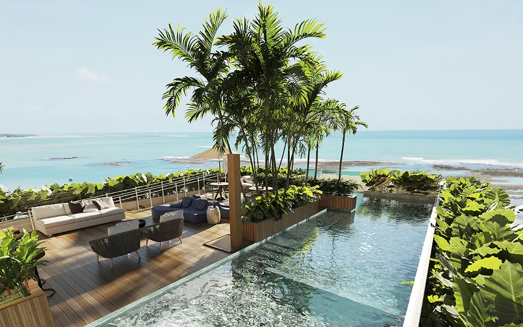 Piscina adulto e infantil no rooftop Gloria del Mare